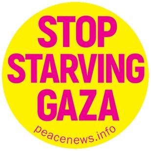 Stop starving Gaza badge